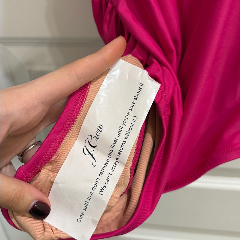 ✨NWT~J.Crew Ruched One Piece✨ - Picture 9 of 10